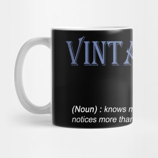 Vintage nurse noun Gift knows more than she says Mug